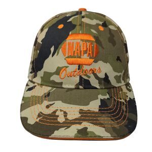 NAPA Outdoors Strapback Hat Camouflage OSFM Adjustable Embroidered Cotton